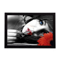Girl Satin Matt Texture UV Art Painting Kafalo