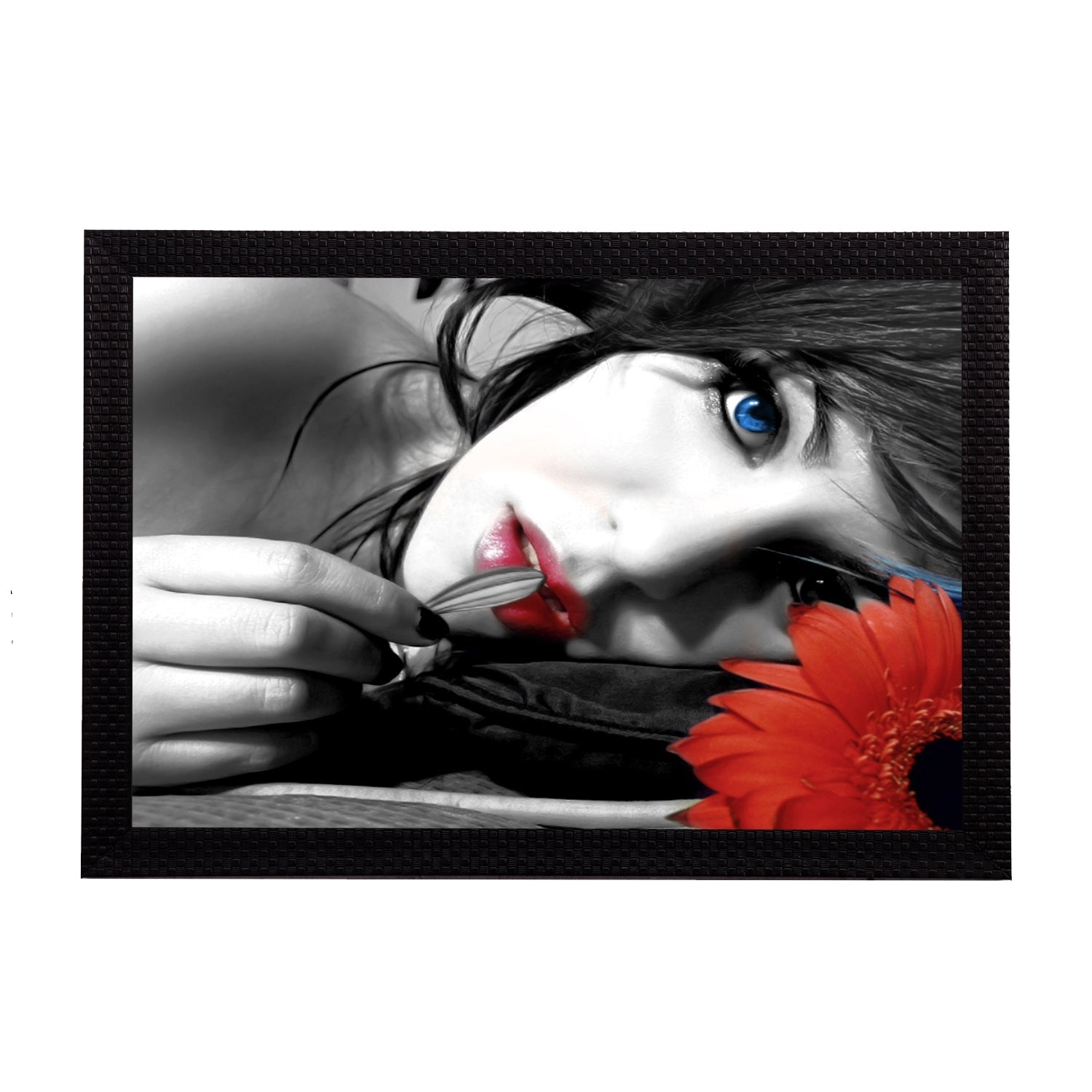 Girl Satin Matt Texture UV Art Painting Kafalo
