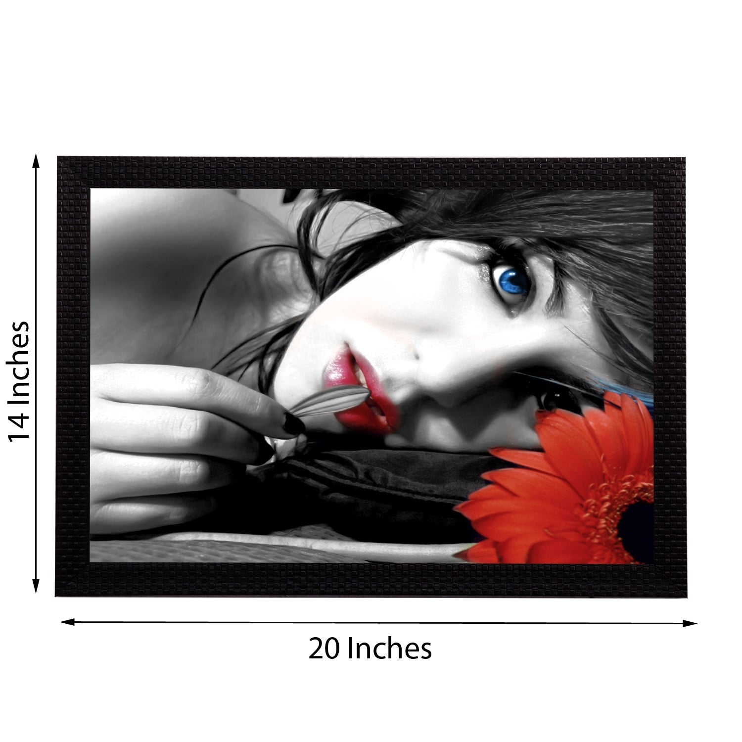 Girl Satin Matt Texture UV Art Painting Kafalo