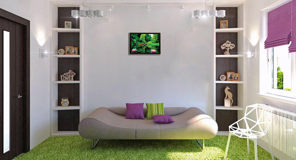 Greenery Satin Matt Texture UV Art Painting Kafalo