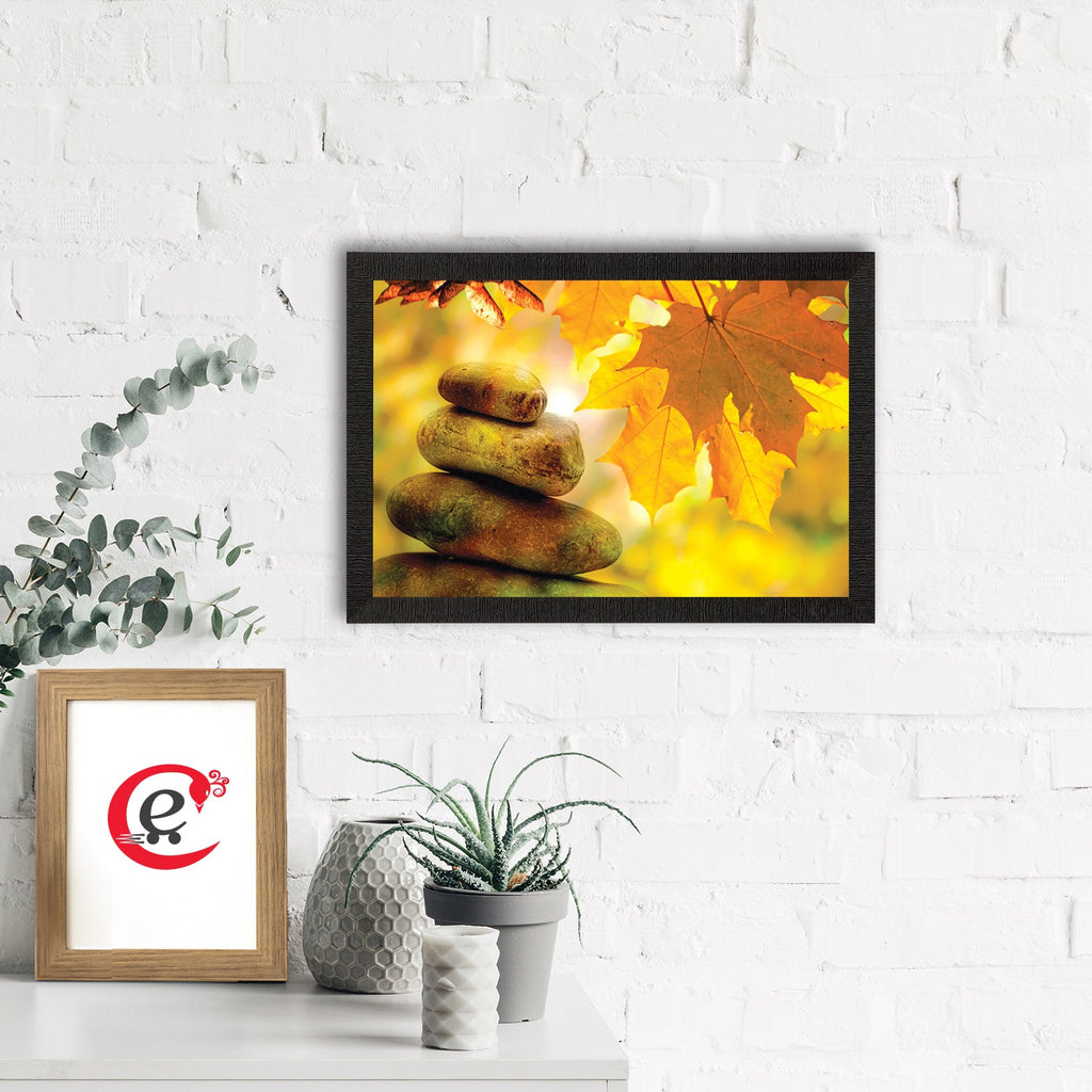 Maple Leaves Satin Matt Texture UV Art Painting Kafalo