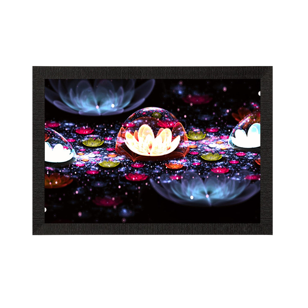 Floral Neon Satin Matt Texture UV Art Painting Kafalo
