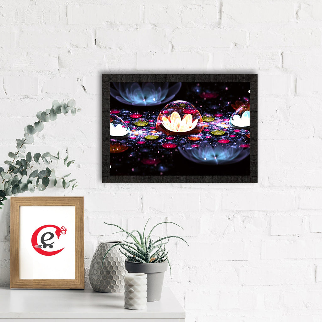 Floral Neon Satin Matt Texture UV Art Painting Kafalo