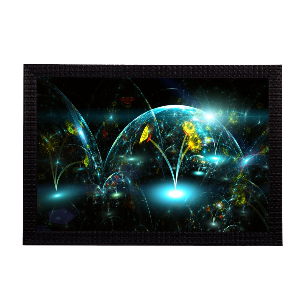 Neon Glowing Floral Satin Matt Texture UV Art Painting Kafalo