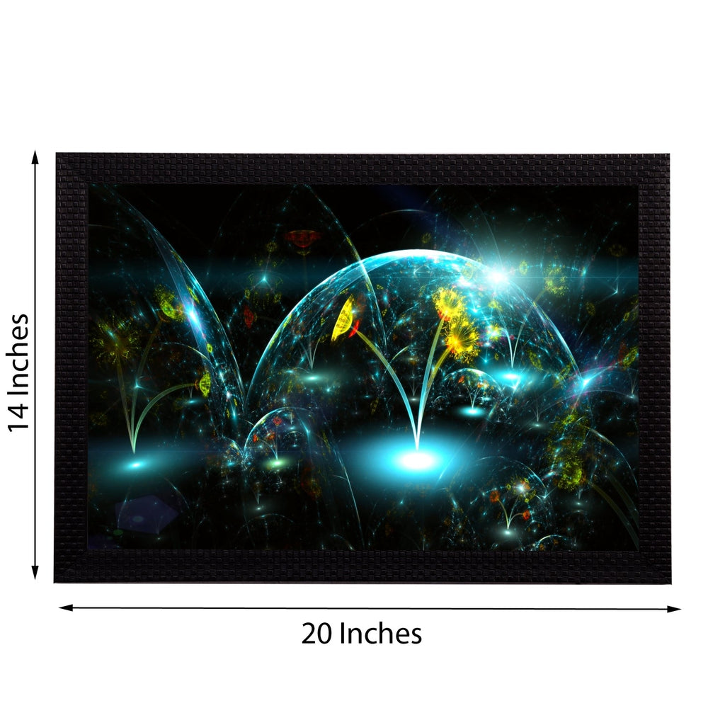 Neon Glowing Floral Satin Matt Texture UV Art Painting Kafalo