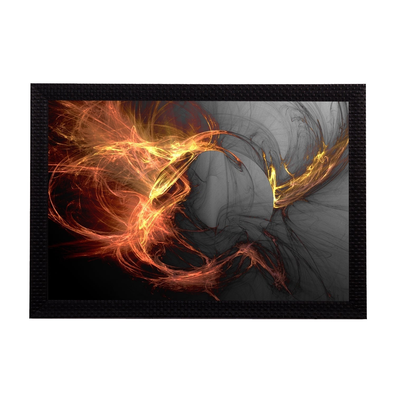 Abstract Fire Satin Matt Texture UV Art Painting Kafalo