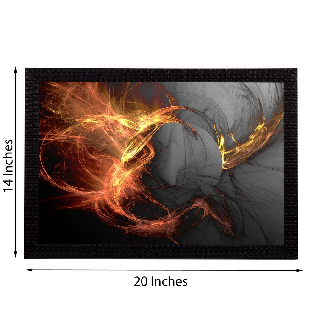 Abstract Fire Satin Matt Texture UV Art Painting Kafalo