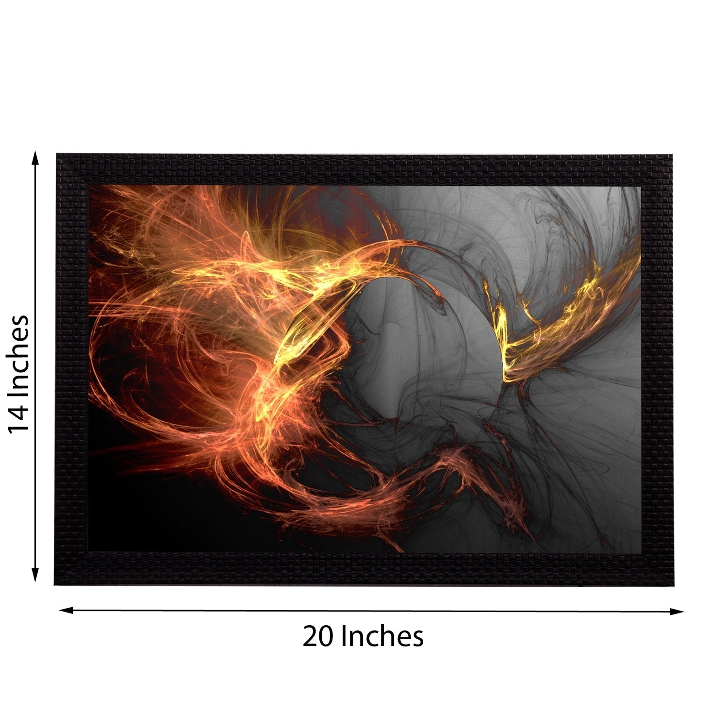 Abstract Fire Satin Matt Texture UV Art Painting Kafalo