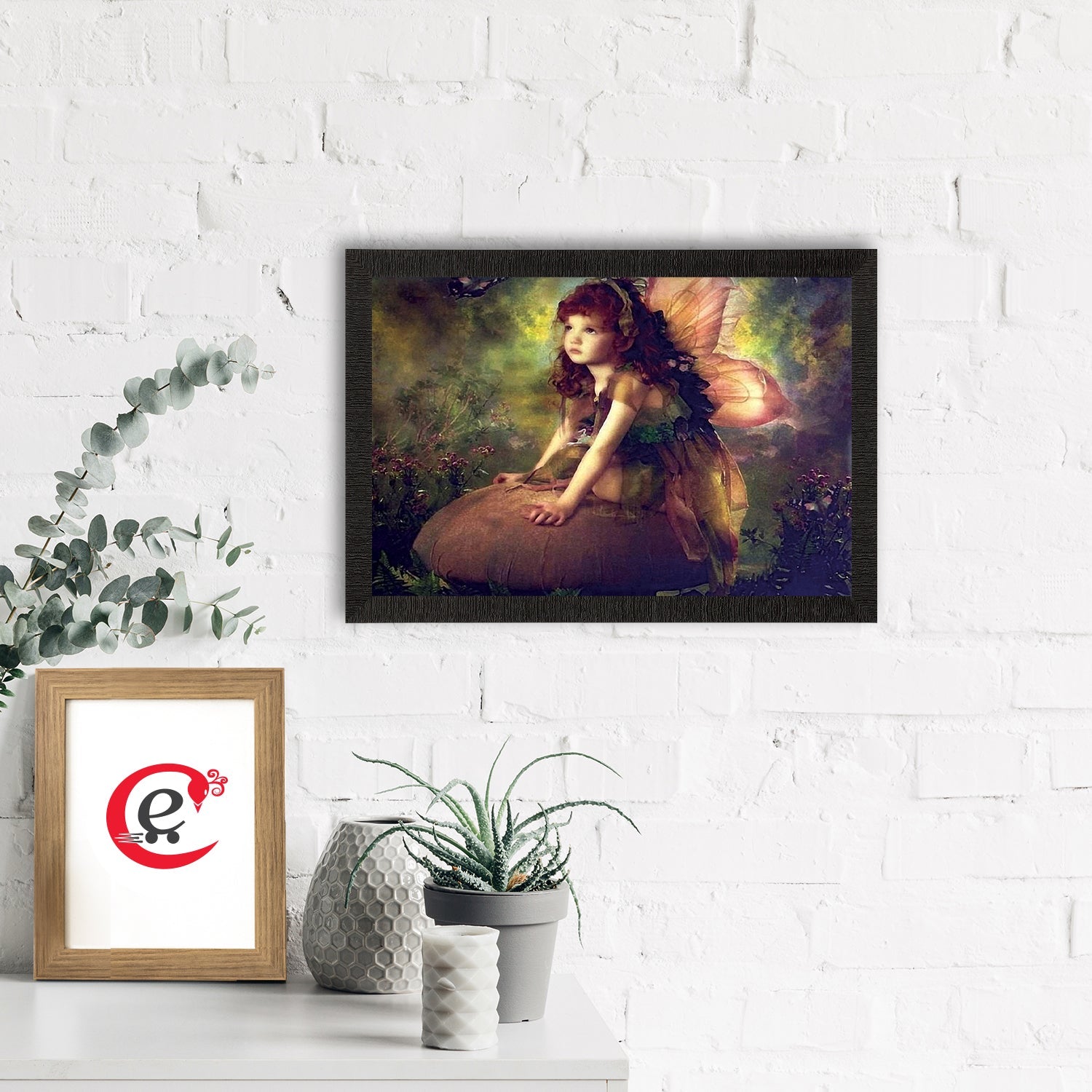 Little Angel Satin Matt Texture UV Art Painting Kafalo