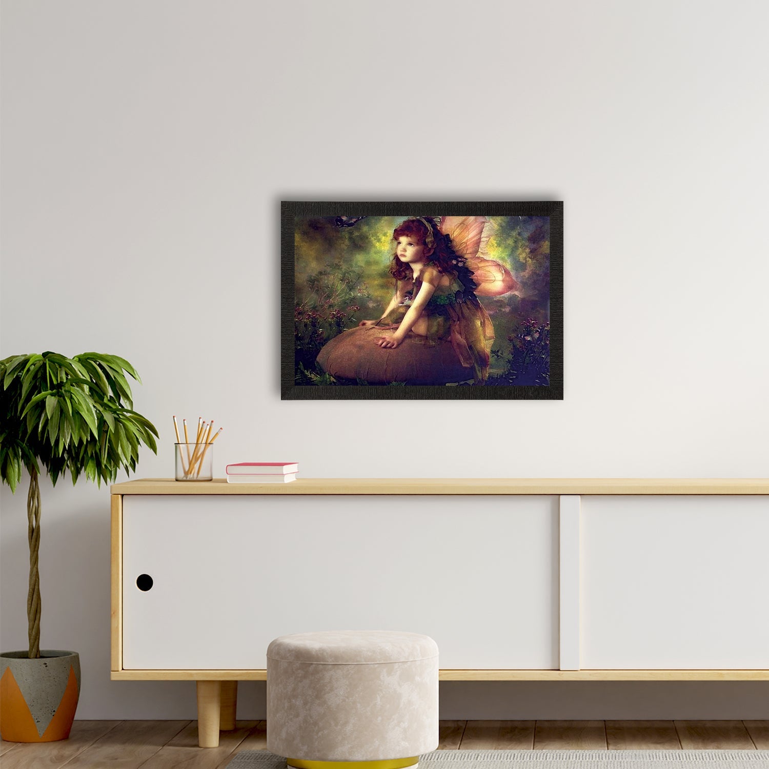 Little Angel Satin Matt Texture UV Art Painting Kafalo