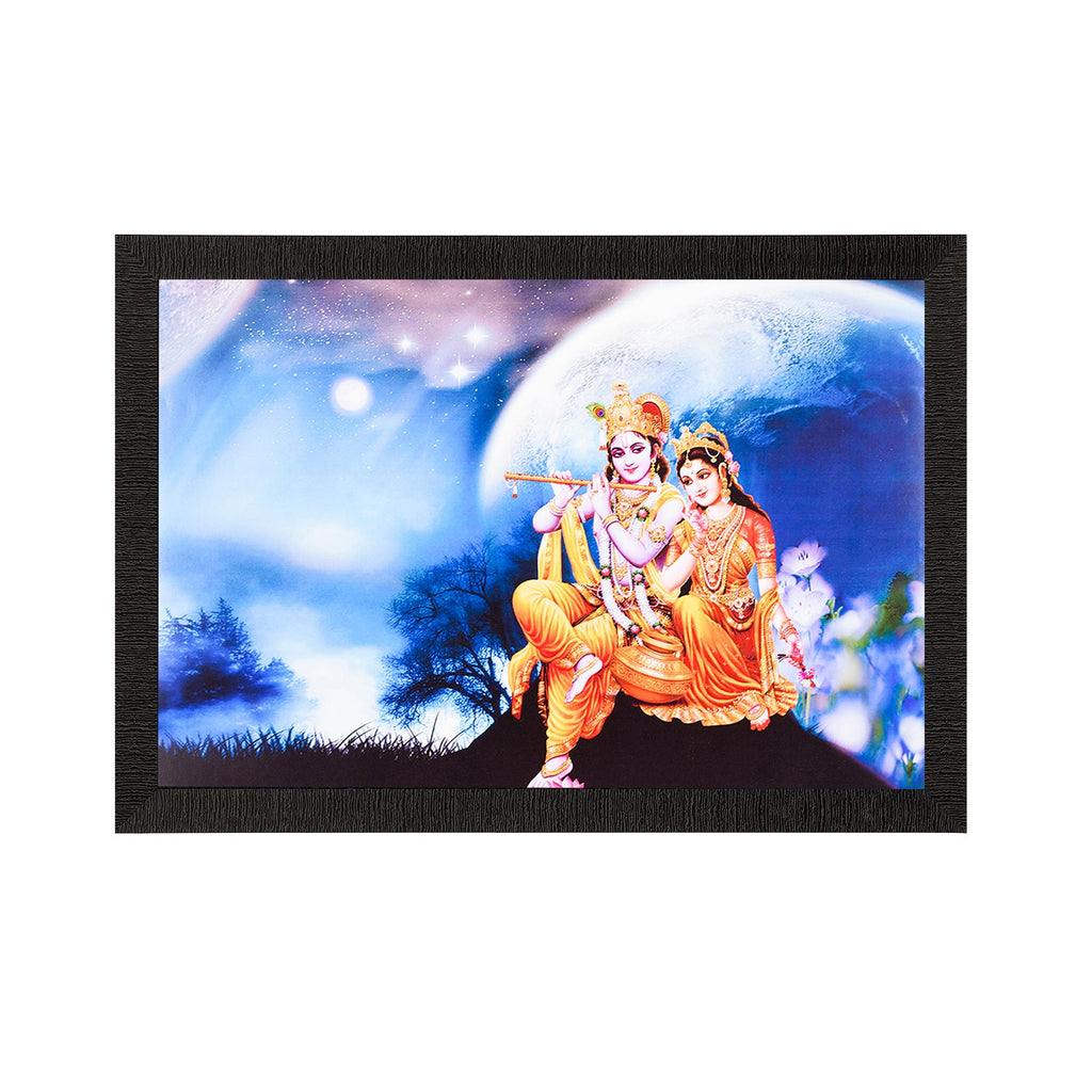 Radha Krishna Painting Digital Printed Religious Wall Art Kafalo