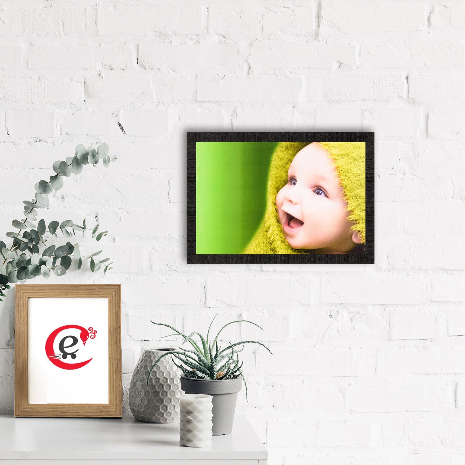Laughing Baby Satin Matt Texture UV Art Painting Kafalo