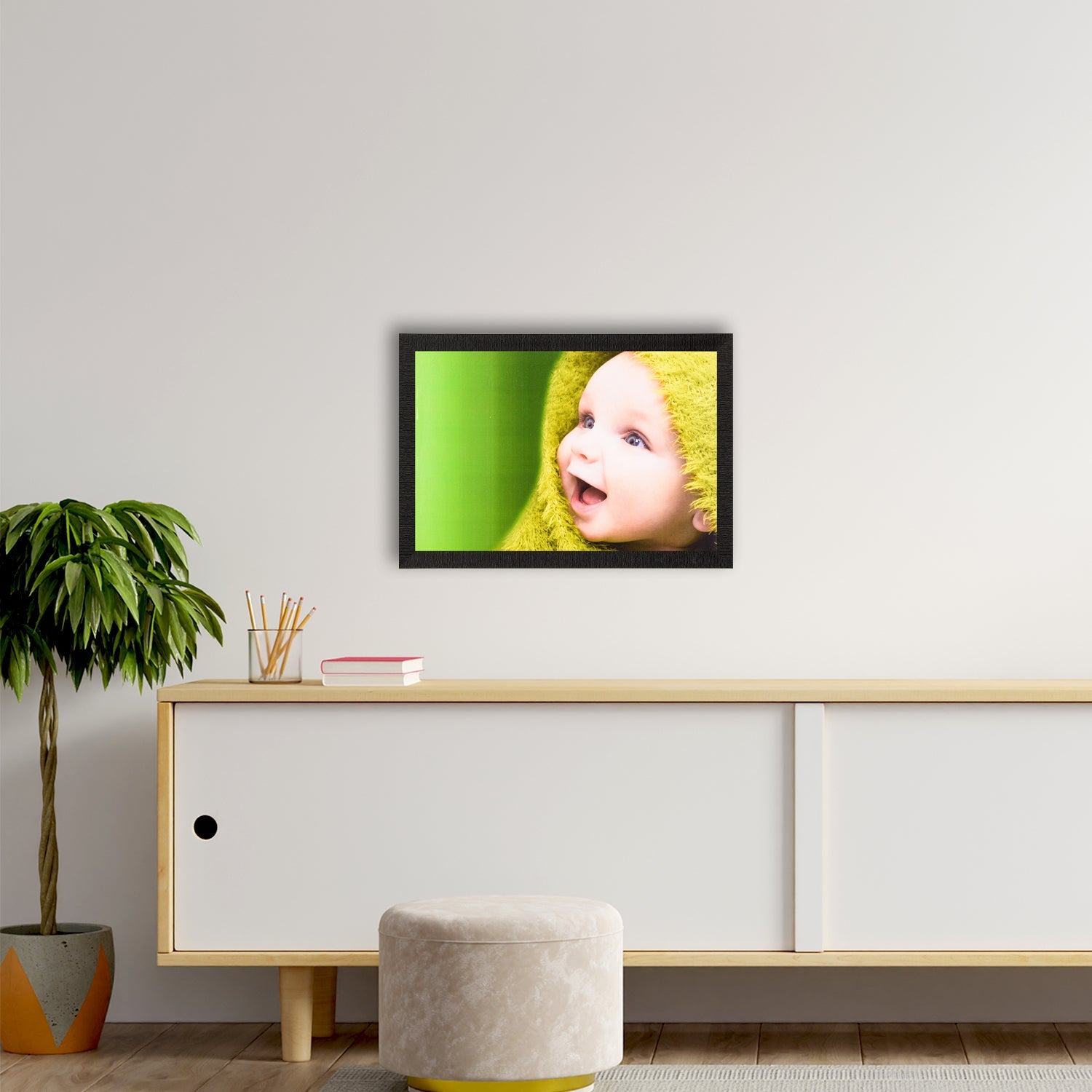 Laughing Baby Satin Matt Texture UV Art Painting Kafalo