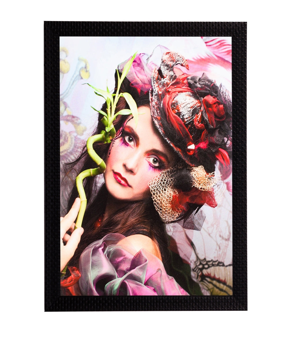 Abstract Girl Satin Matt Texture UV Art Painting Kafalo