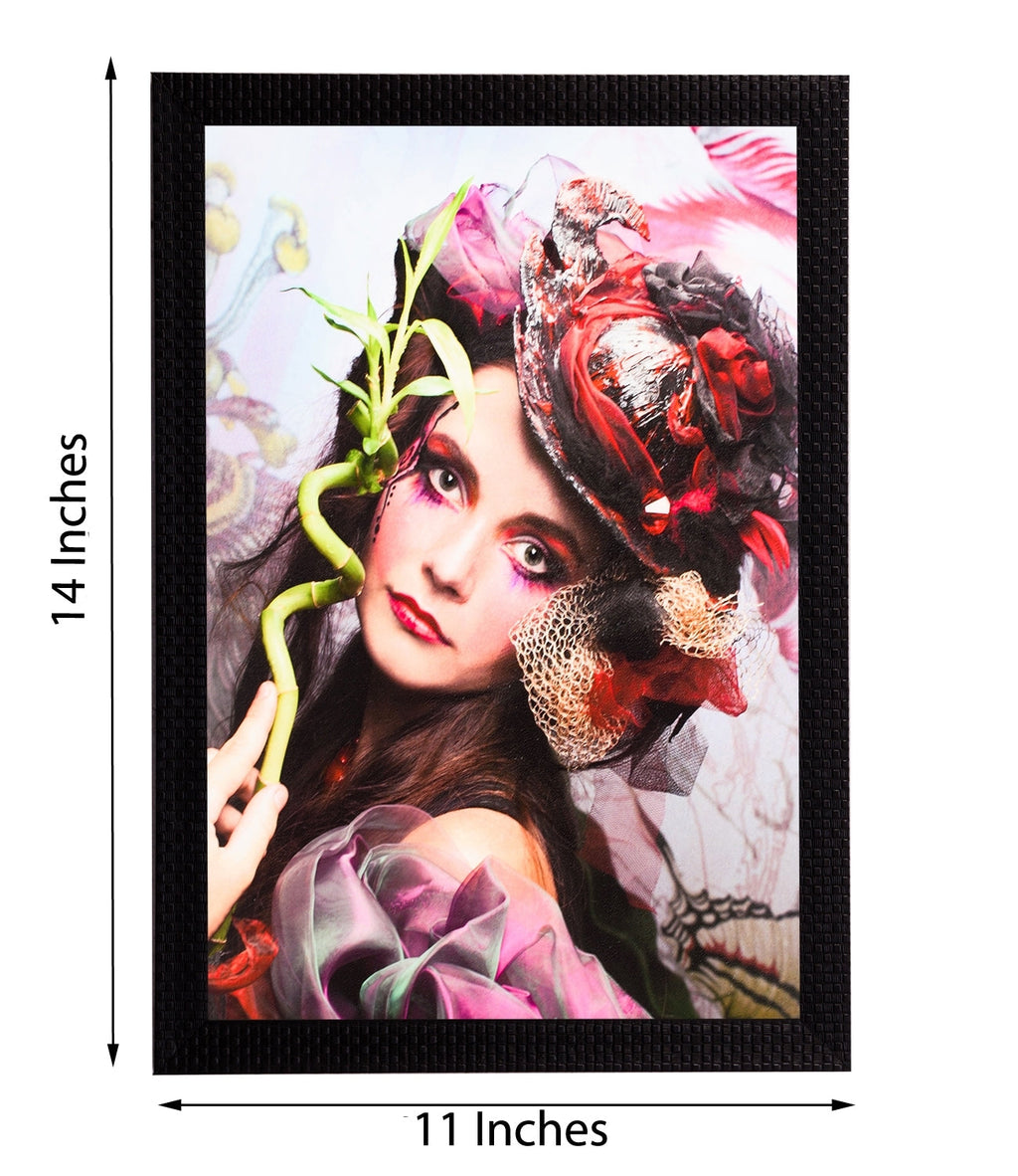 Abstract Girl Satin Matt Texture UV Art Painting Kafalo