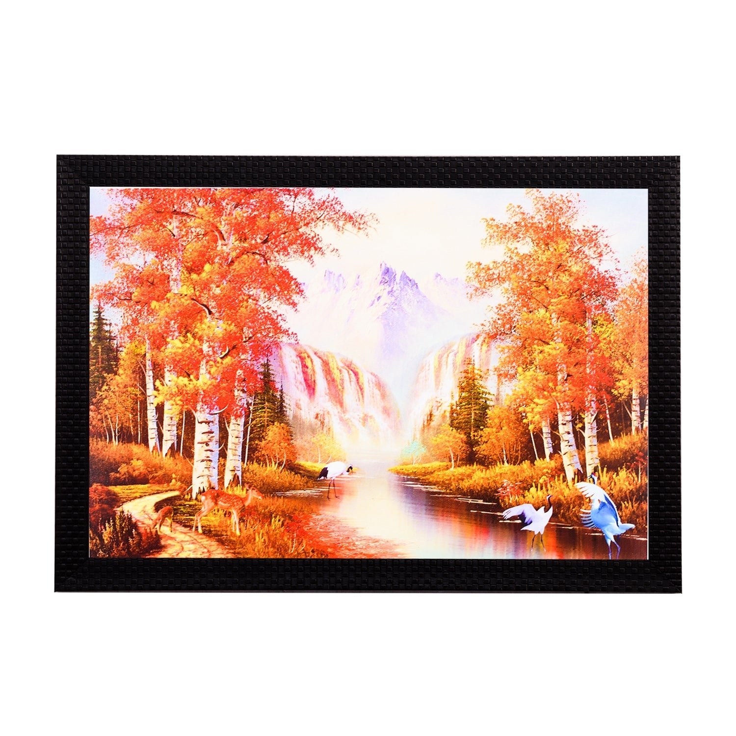Spring View Satin Matt Texture UV Art Painting Kafalo