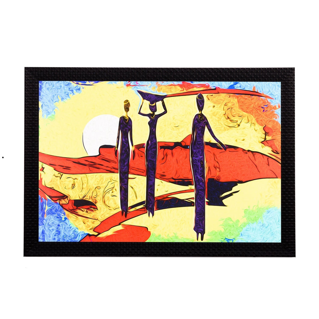 Abstract Women Satin Matt Texture UV Art Painting Kafalo