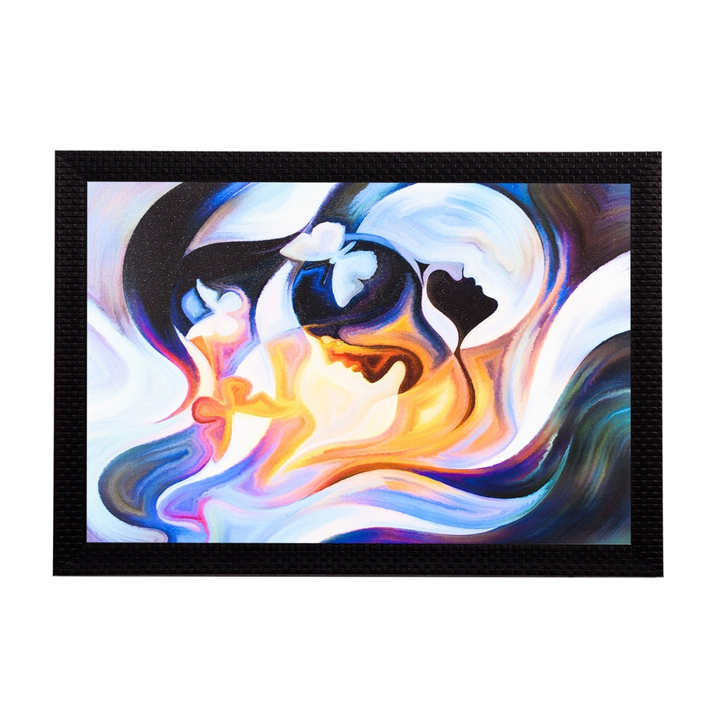 Multi Colored Abstract Satin Matt Texture UV Art Painting Kafalo