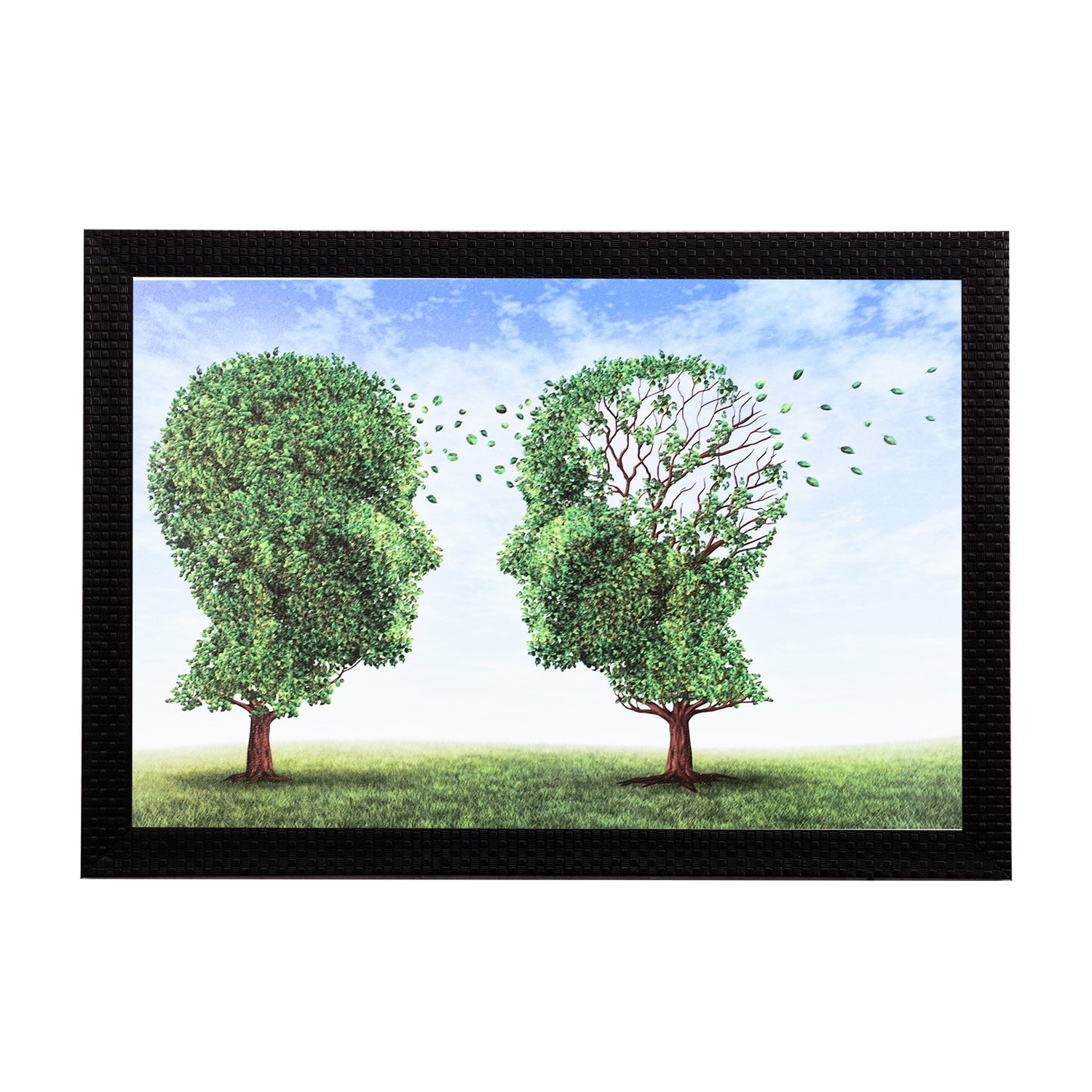 Face In A Tree Satin Matt Texture UV Art Painting Kafalo