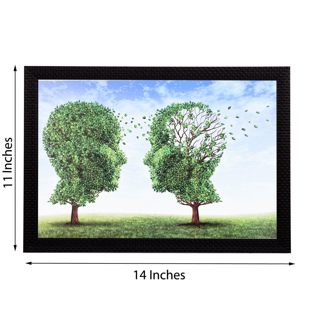 Face In A Tree Satin Matt Texture UV Art Painting Kafalo