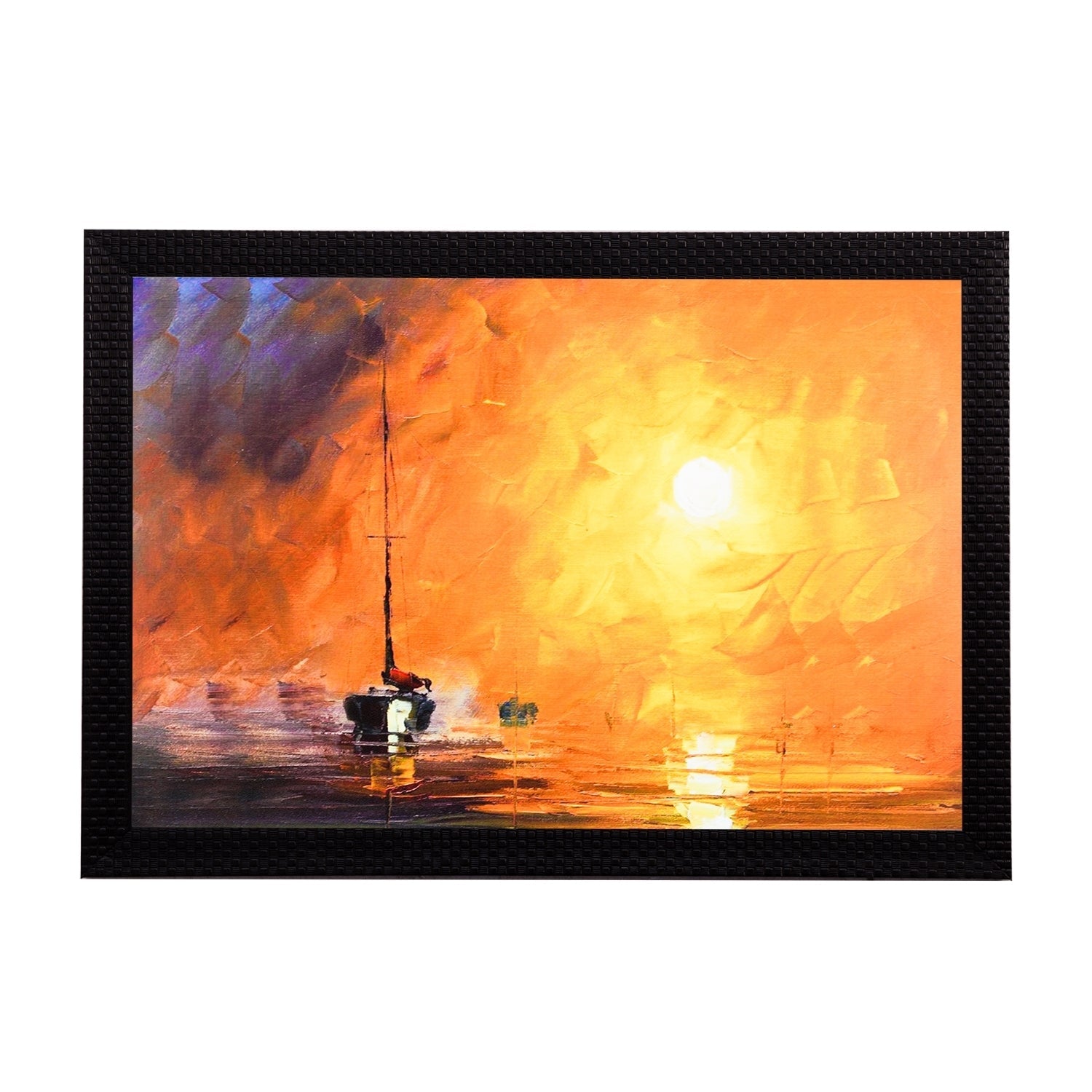 Ship Sailing Satin Matt Texture UV Art Painting Kafalo
