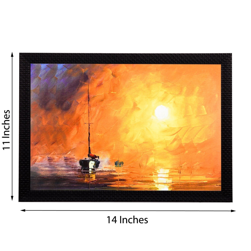 Ship Sailing Satin Matt Texture UV Art Painting Kafalo