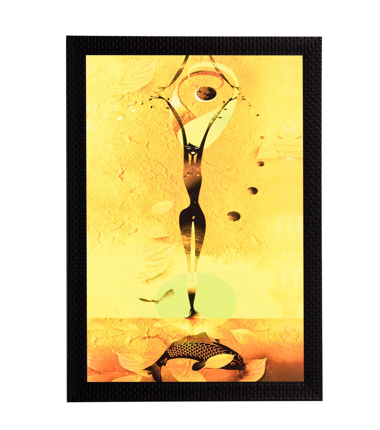 Woman Abstract Satin Matt Texture UV Art Painting Kafalo
