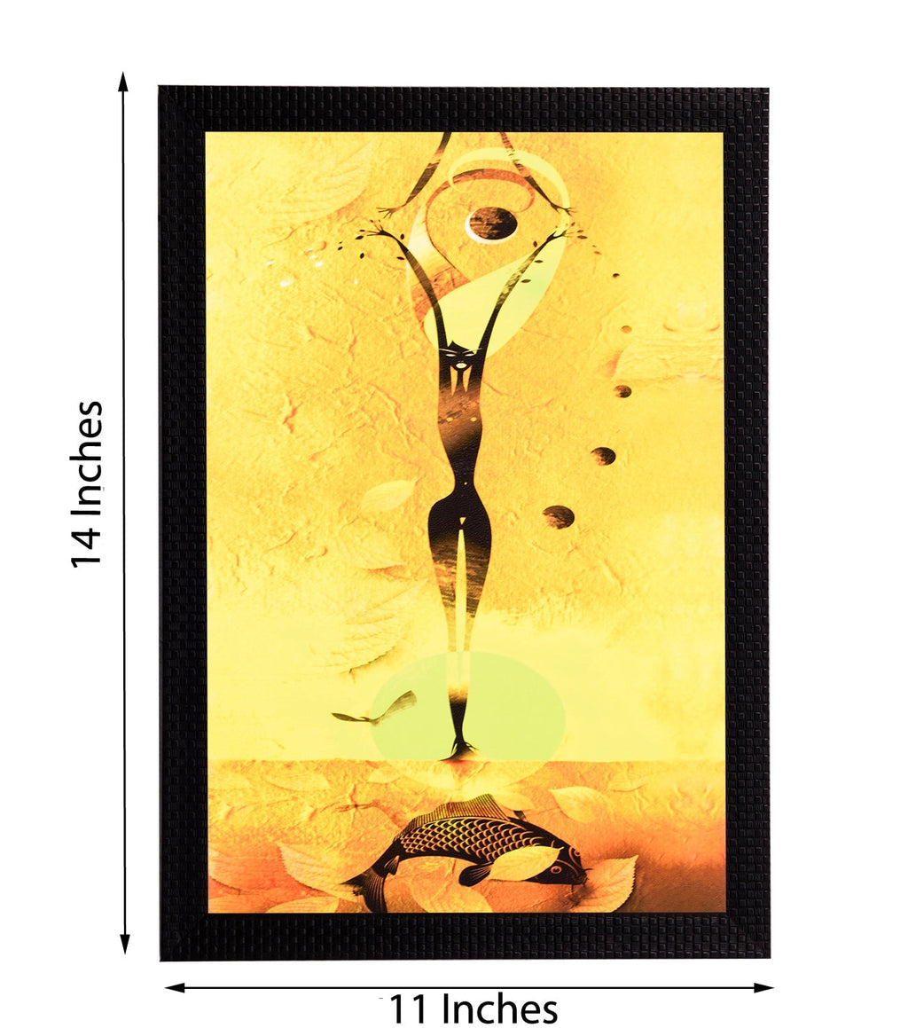 Woman Abstract Satin Matt Texture UV Art Painting Kafalo