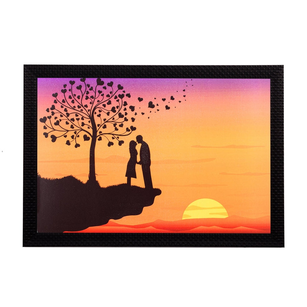 Love On Cliff Satin Matt Texture UV Art Painting Kafalo