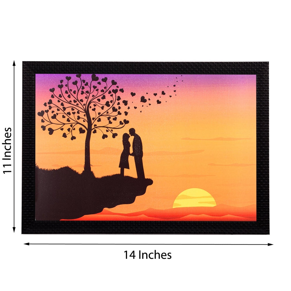 Love On Cliff Satin Matt Texture UV Art Painting Kafalo
