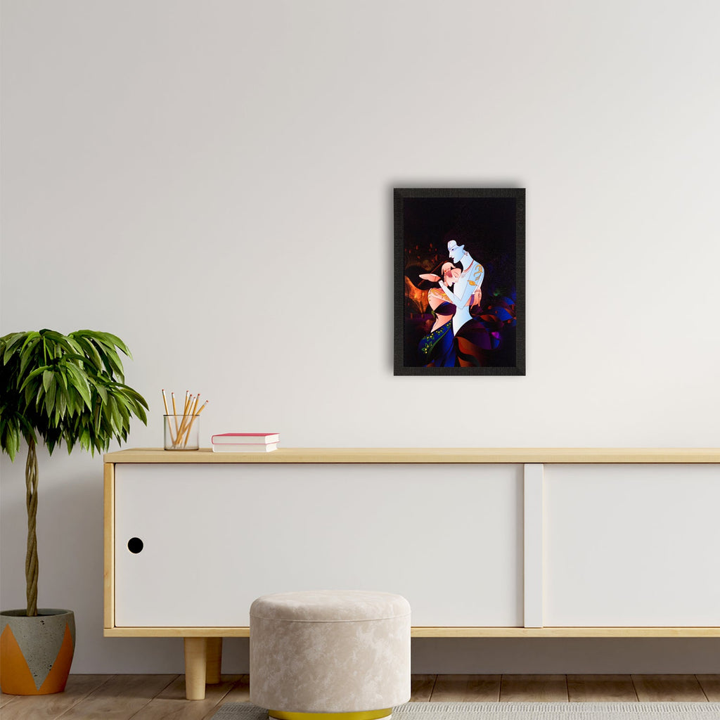 Lord Krishna & Radha Satin Matt Texture UV Art Painting Kafalo