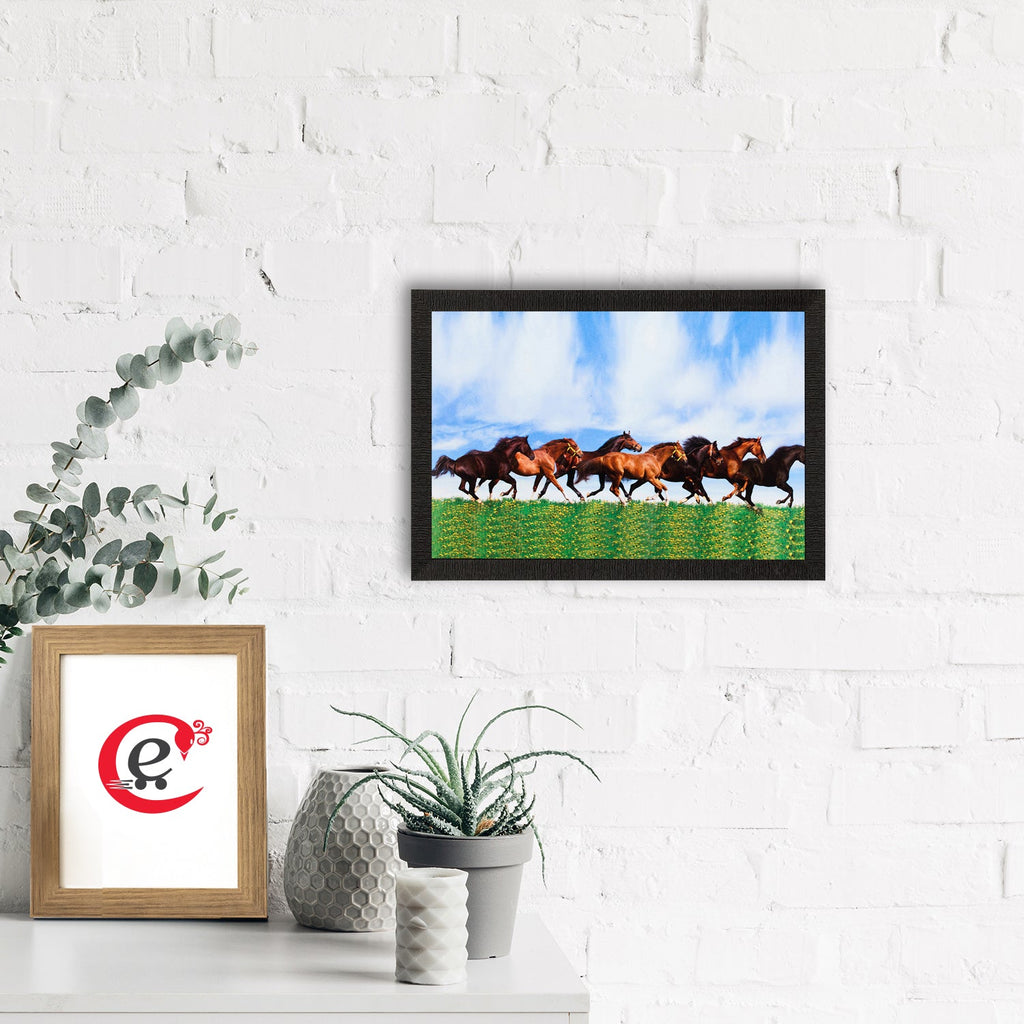 7 Running Horses Painting Digital Printed Animal Wall Art Kafalo