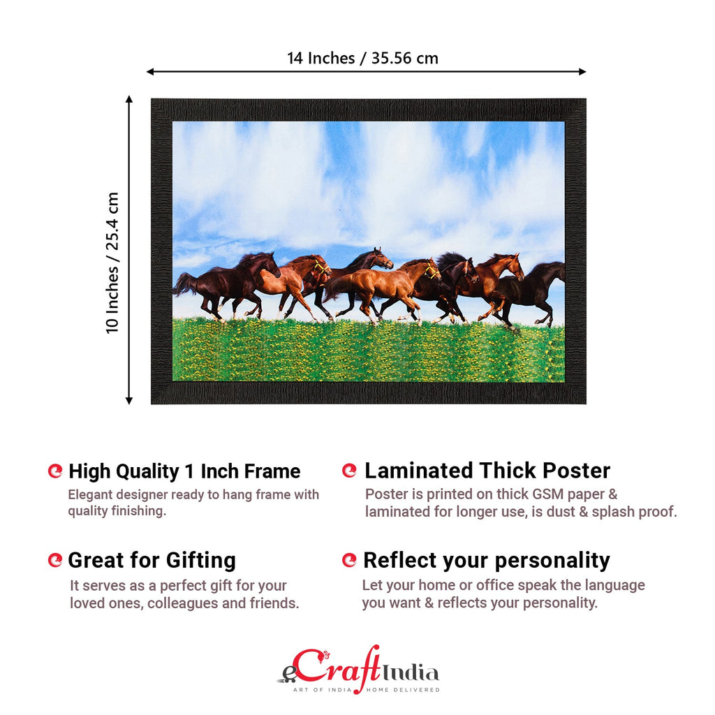 7 Running Horses Painting Digital Printed Animal Wall Art Kafalo