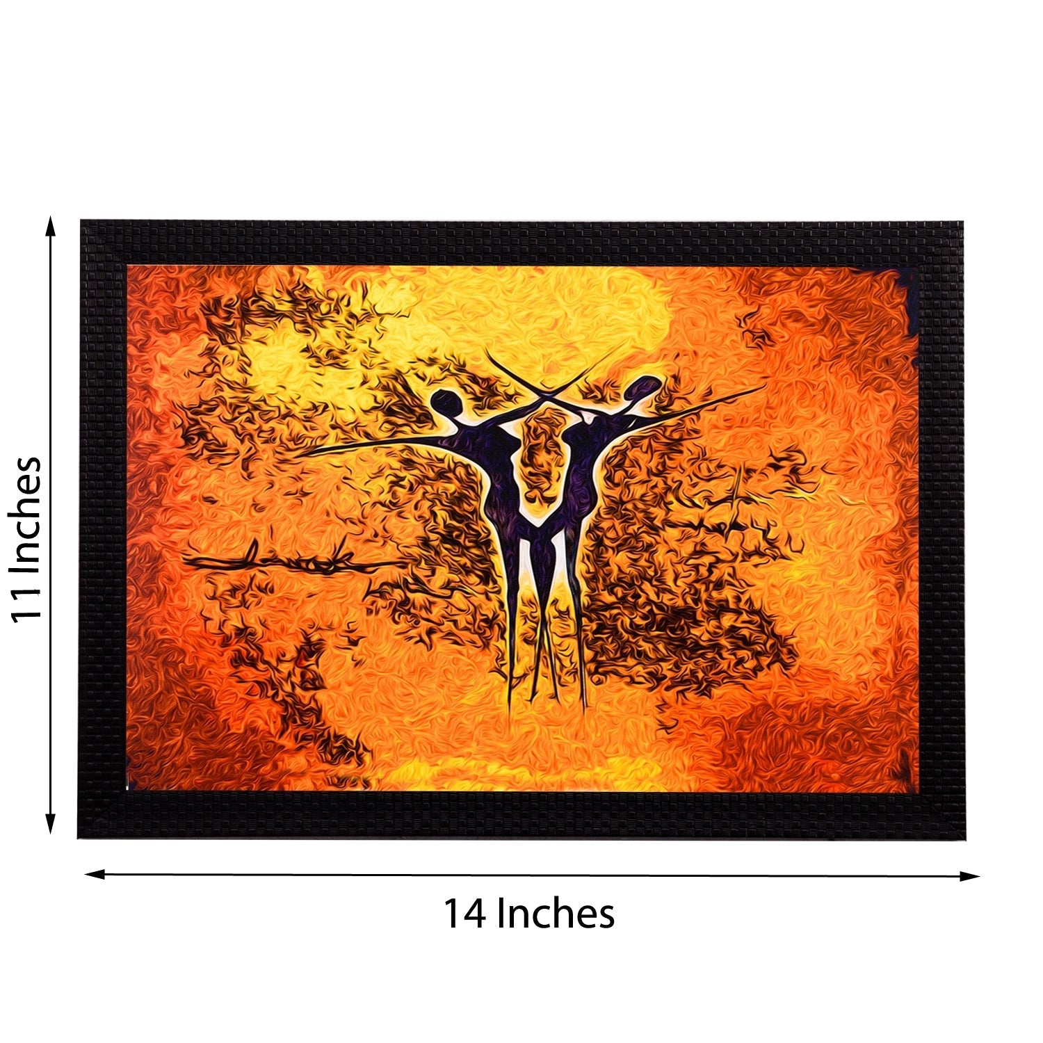 Dance Abstract Satin Matt Texture UV Art Painting Kafalo