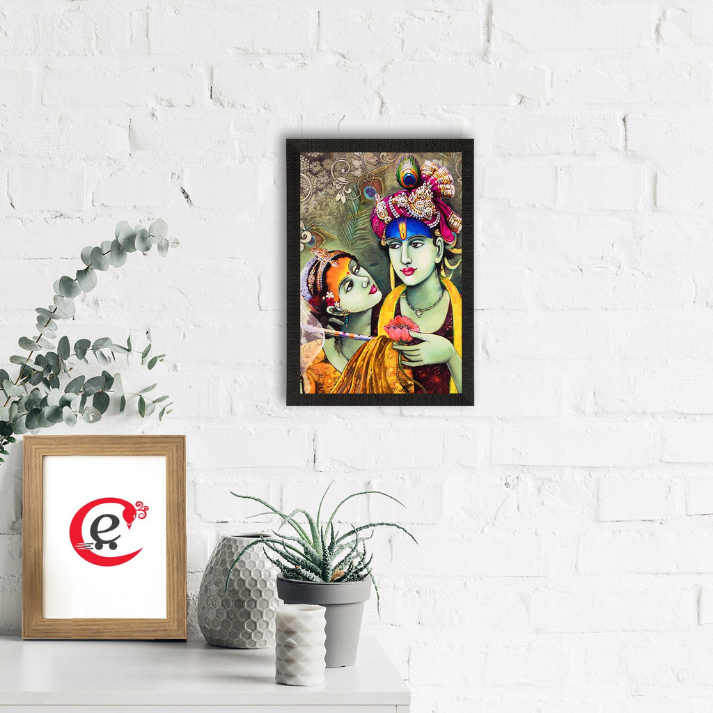 Radha & Krishna Satin Matt Texture UV Art Painting Kafalo