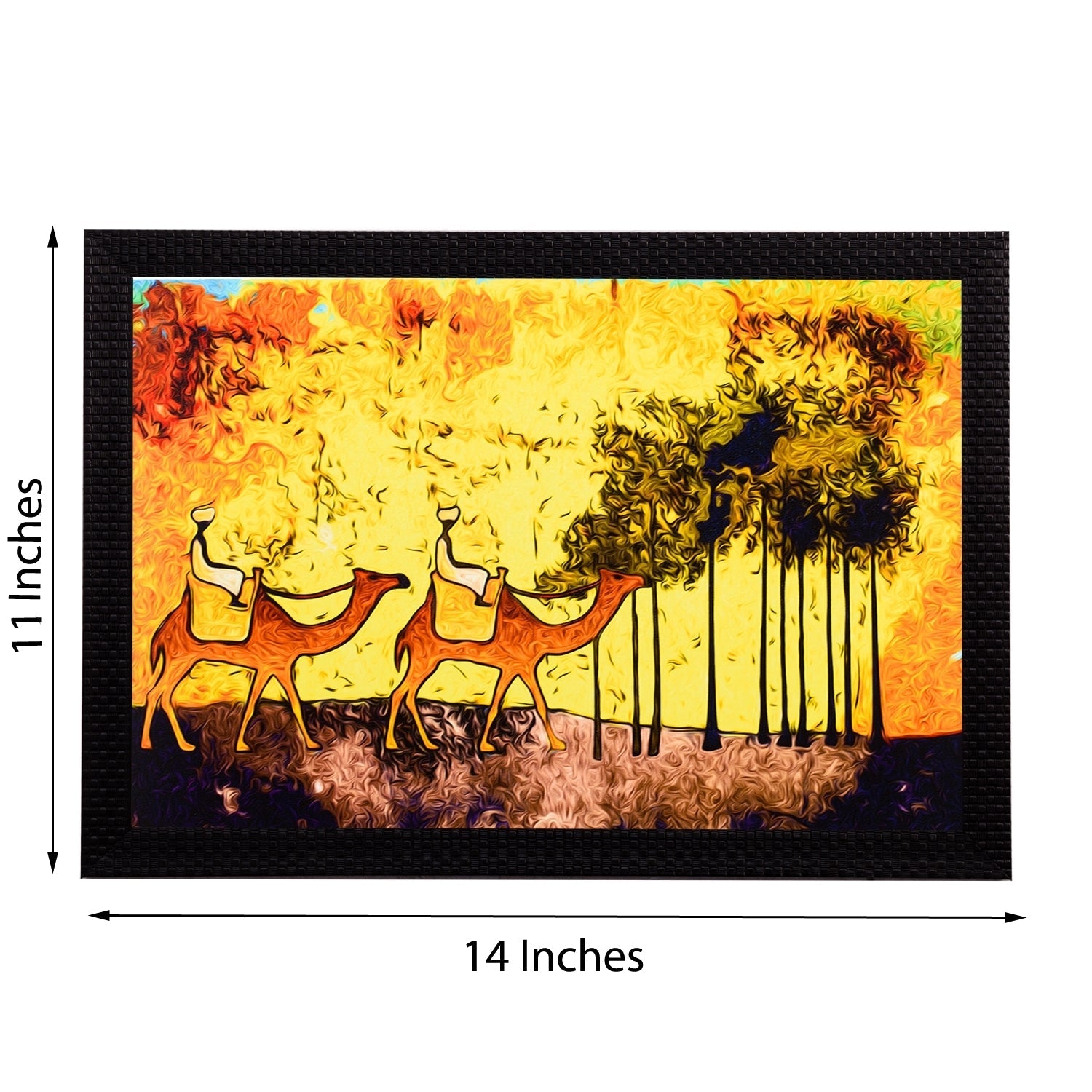 Camels Satin Matt Texture UV Art Painting Kafalo