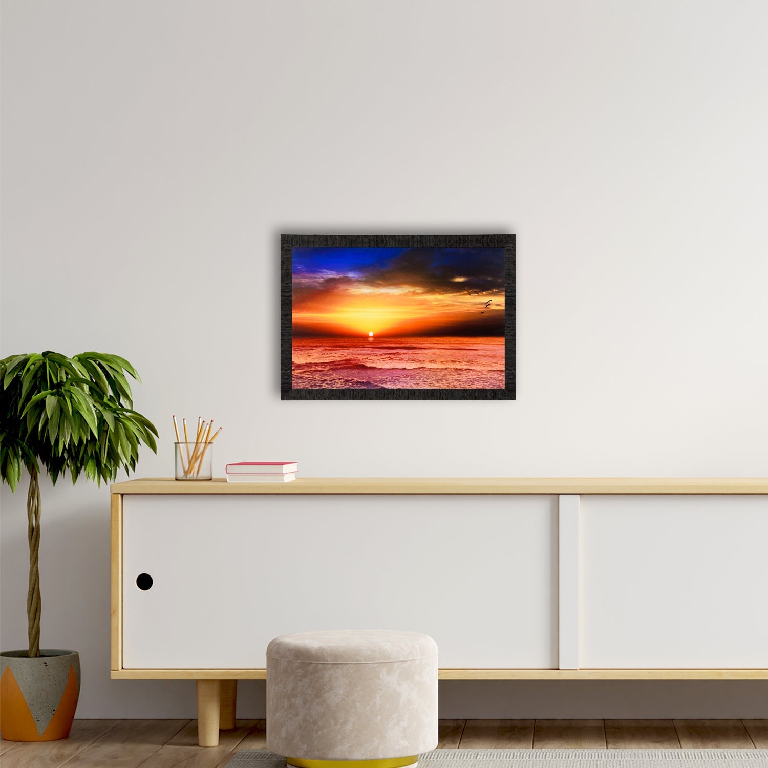 Sunset Satin Matt Texture UV Art Painting Kafalo