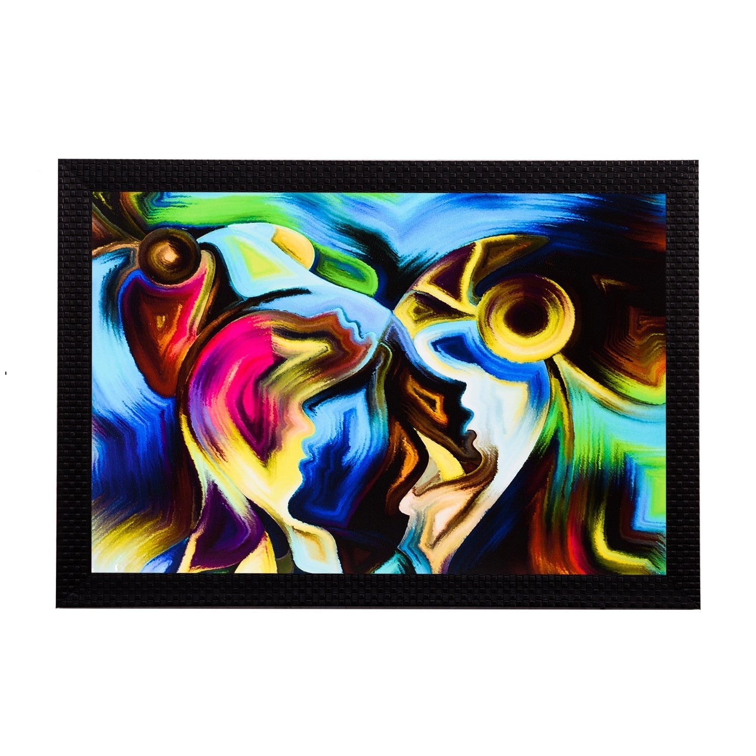 Abstract Figure Satin Matt Texture UV Art Painting Kafalo