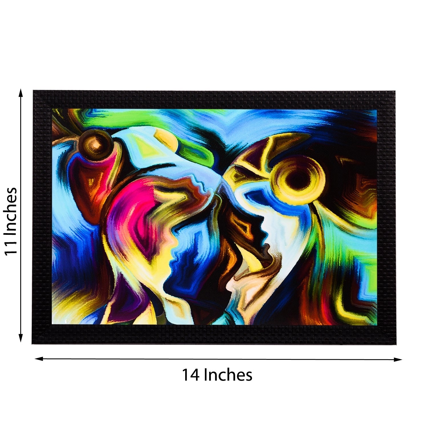 Abstract Figure Satin Matt Texture UV Art Painting Kafalo