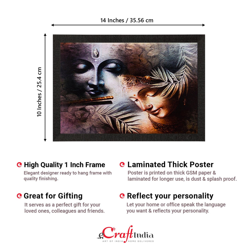 Radha Krishna Painting Digital Printed Religious Wall Art Kafalo
