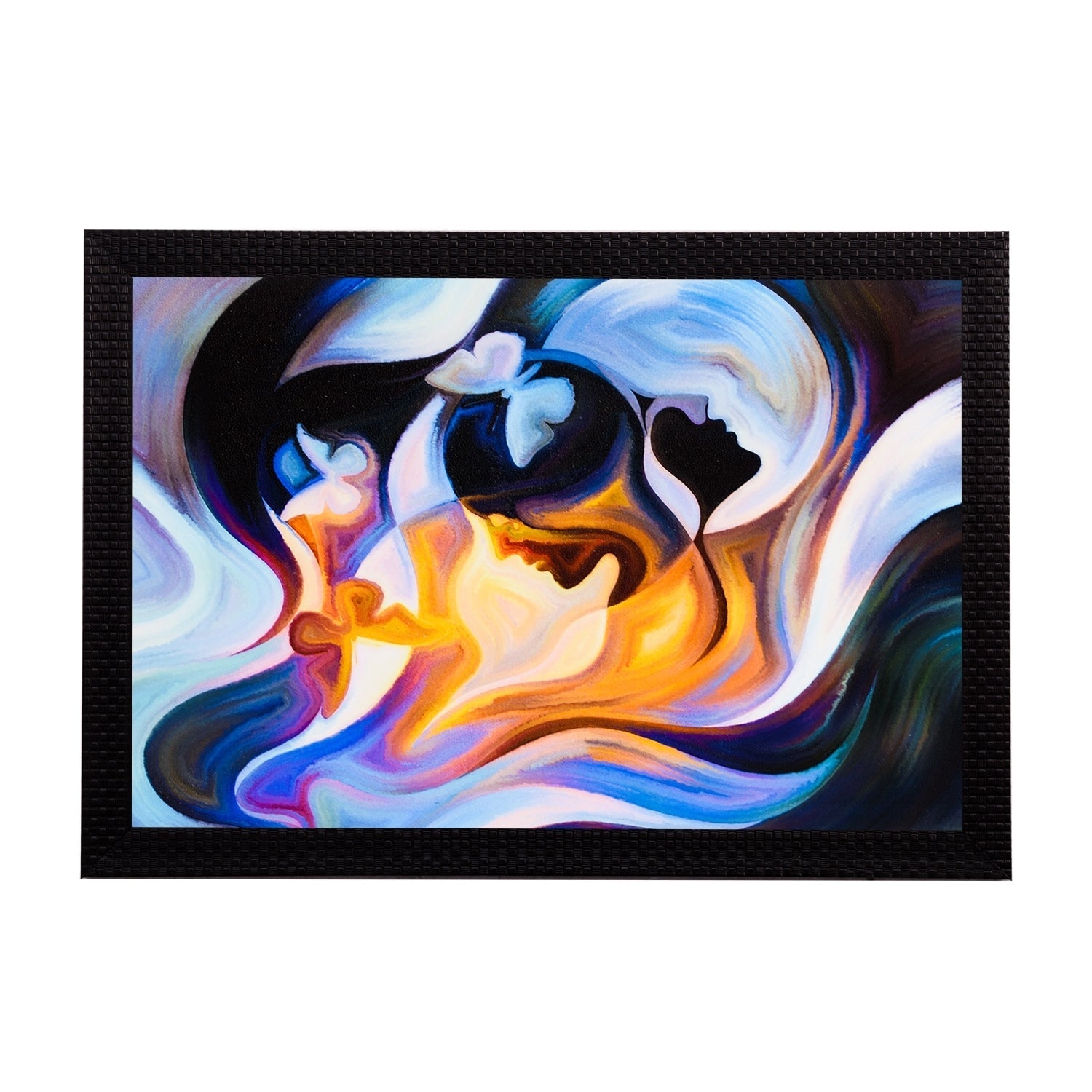 Abstract Multi Colored Satin Matt Texture UV Art Painting Kafalo