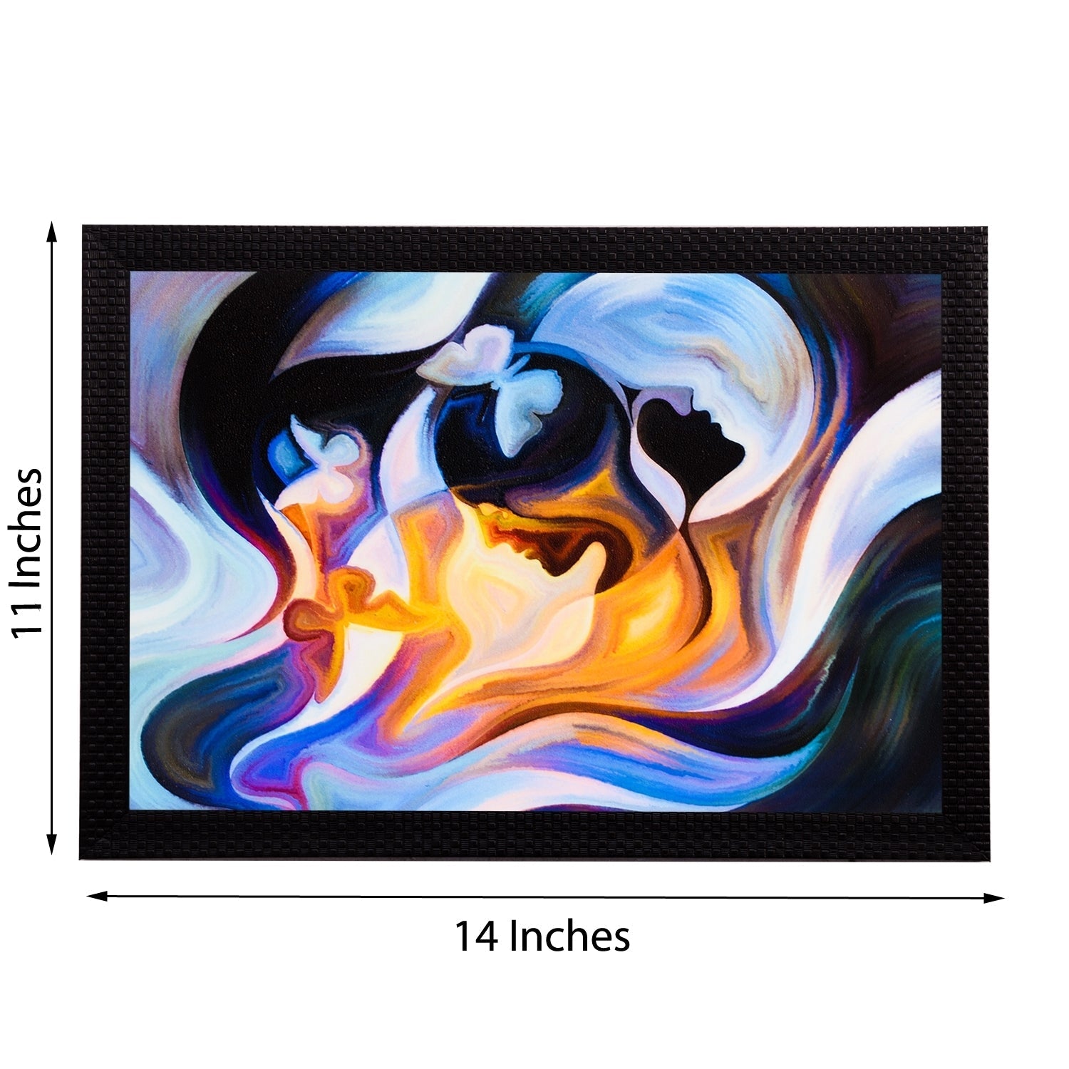 Abstract Multi Colored Satin Matt Texture UV Art Painting Kafalo