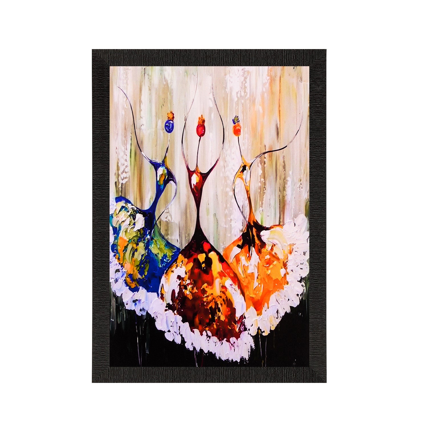 Dancing Figurine Satin Matt Texture UV Art Painting Kafalo