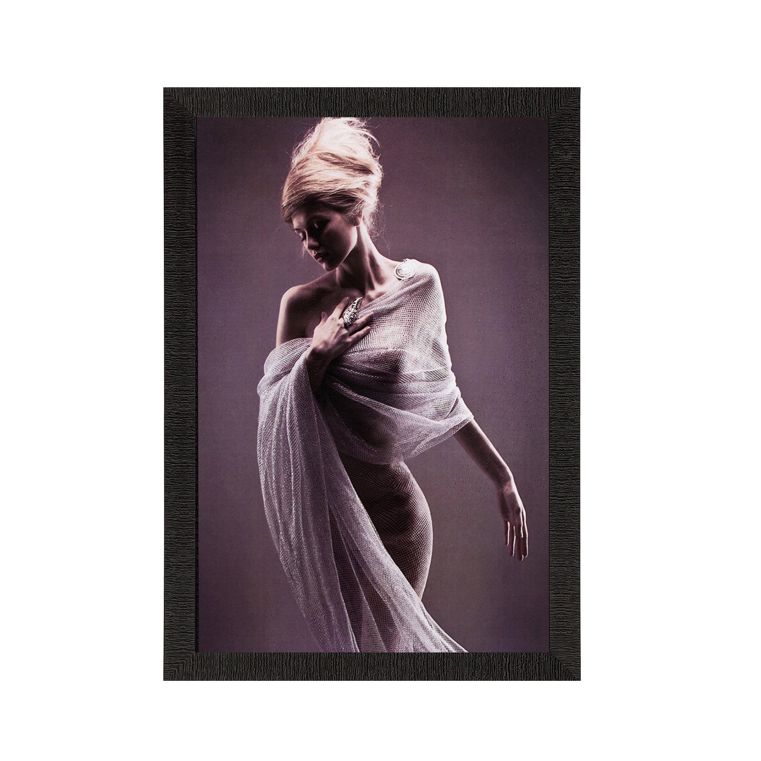 Silent Woman Satin Matt Texture UV Art Painting Kafalo