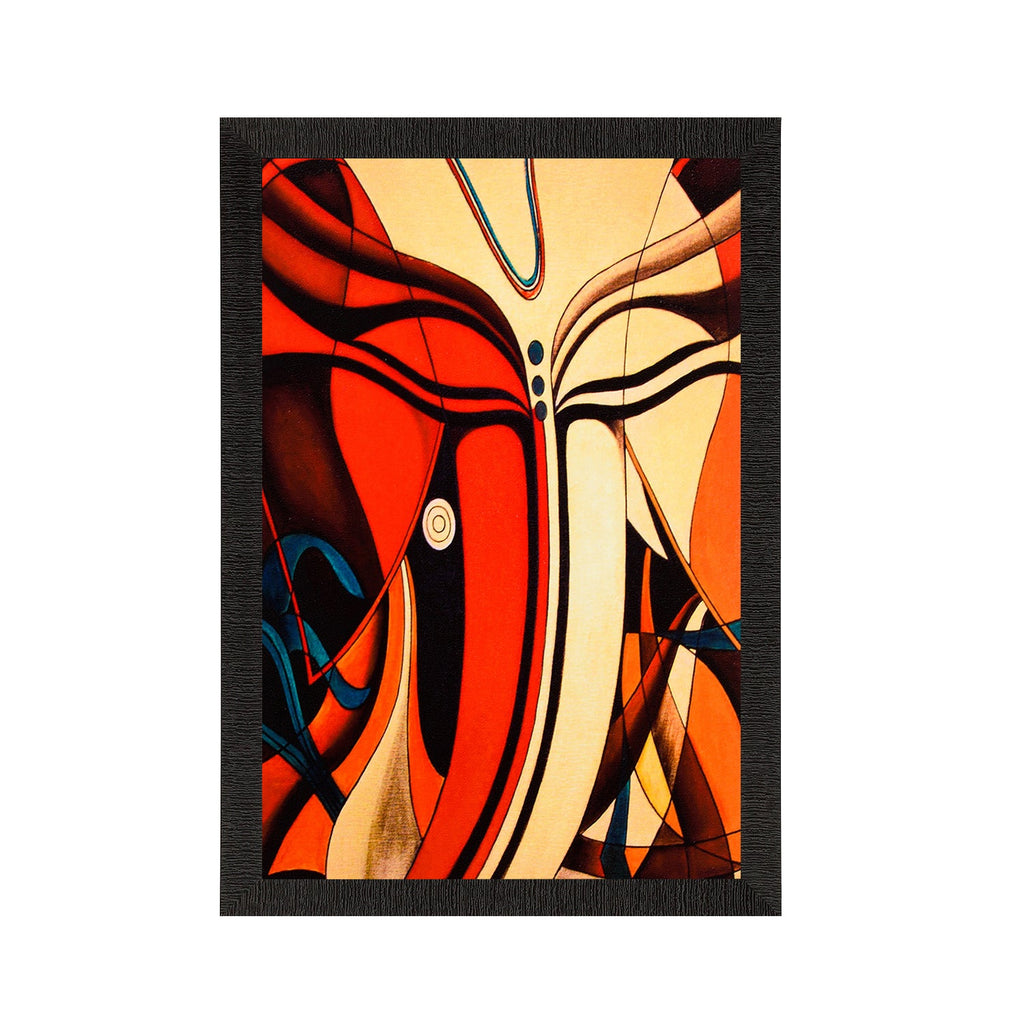 Abstract Lord Ganesha Face Satin Matt Texture UV Art Painting Kafalo