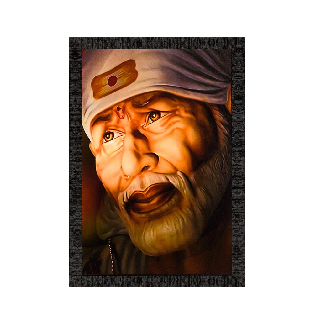 Sai Baba Satin Matt Texture UV Art Painting Kafalo