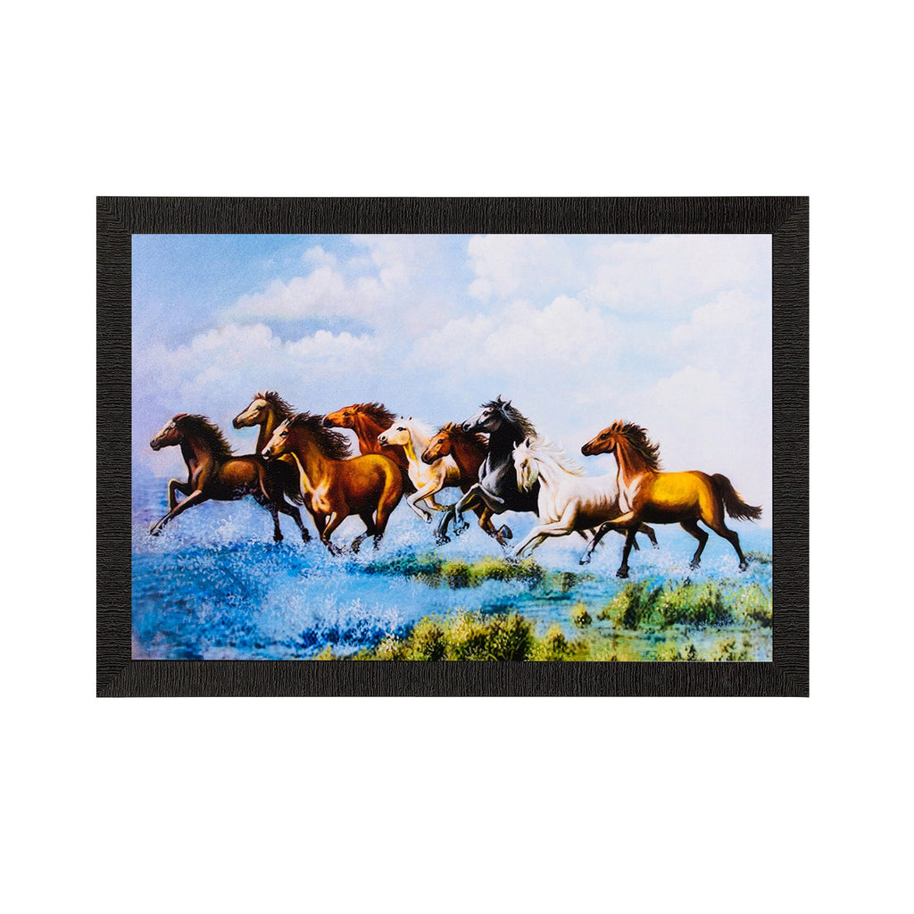 Running Horses & Water Satin Matt Texture UV Art Painting Kafalo