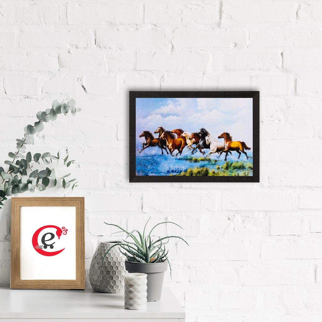 Running Horses & Water Satin Matt Texture UV Art Painting Kafalo