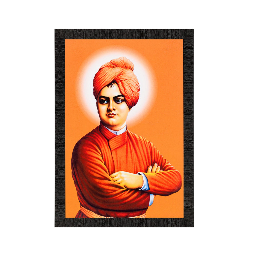 Swami Vivekananda Satin Matt Texture UV Art Painting Kafalo