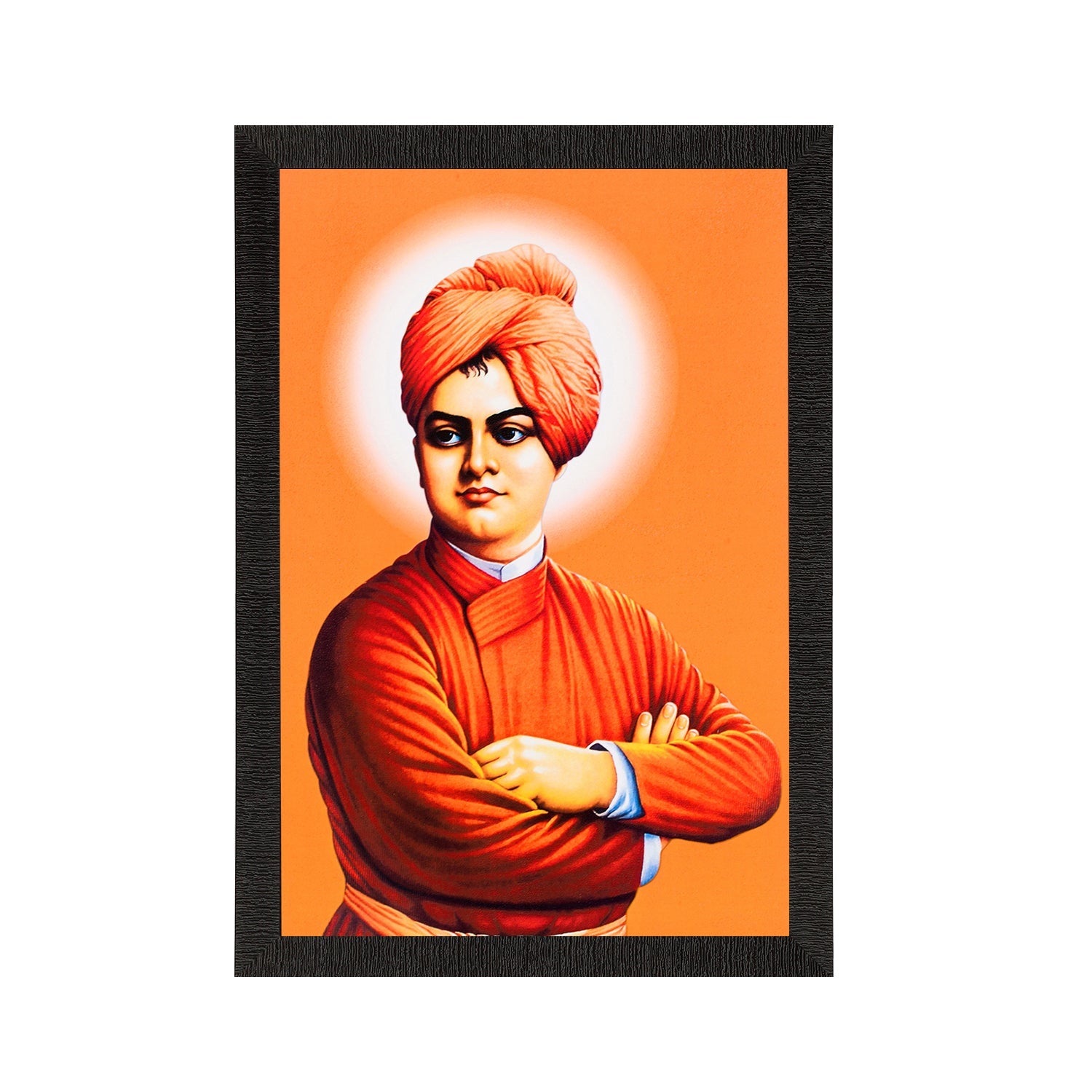 Swami Vivekananda Satin Matt Texture UV Art Painting Kafalo